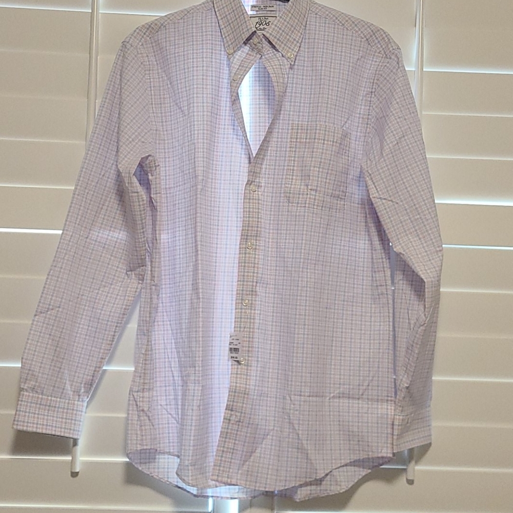 1905 Collection Slim Fit Cotton White/Pink/Blue